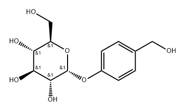 α-D-Glucopyranoside, 4-(hydroxymethyl)phenyl Struktur