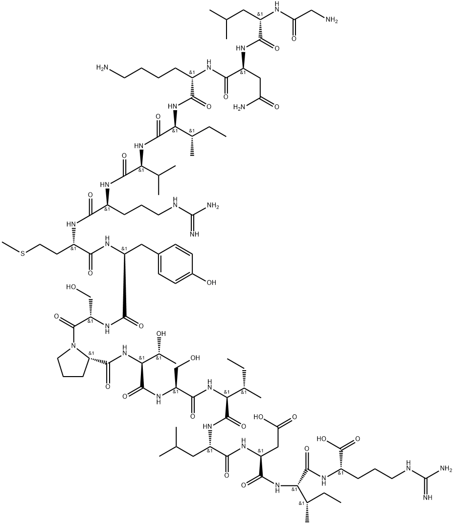 HIV-1 gag Protein p24 (194-210) Struktur