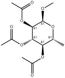 α-D-Glucopyranoside, methyl 6-deoxy-, 2,3,4-triacetate Struktur