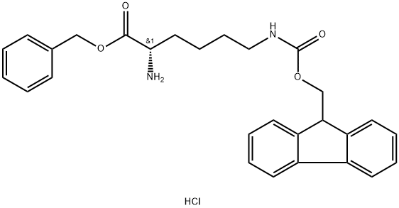 H-Lys(Fmoc)-OBzl·HCl Struktur