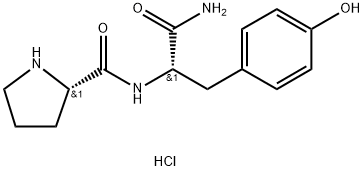 L-Tyrosinamide, L-prolyl-, monohydrochloride (9CI) Struktur