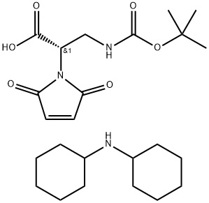 Mal-L-Dap(Boc)-OH*DCHA Struktur