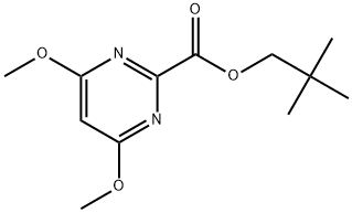 neopentyl 4,6-dimethoxypyrimidine-2-carboxylate Struktur