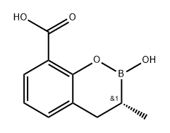 (R)-2-Hydroxy-3-methyl-3,4-dihydro-2H-benzo[e][1,2]oxaborinine-8-carboxylic acid Struktur