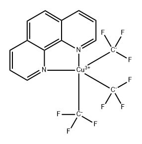 Copper, (1,10-phenanthroline-κN1,κN10)tris(trifluoromethyl)-, (SP-5-12)- Struktur