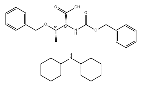 Z-D-Thr(Bzl)-OH . DCHA Struktur