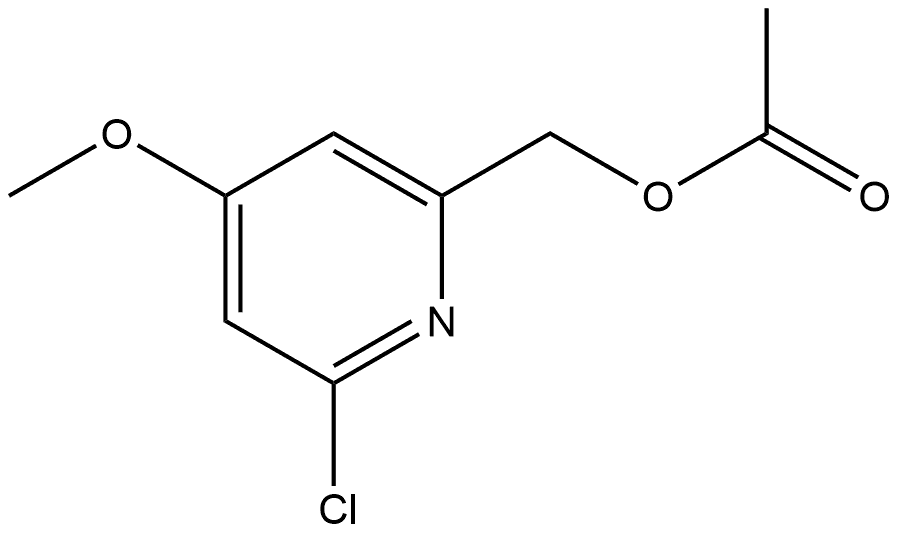 2-Pyridinemethanol, 6-chloro-4-methoxy-, 2-acetate Struktur