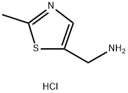 5-Thiazolemethanamine, 2-methyl-, hydrochloride (1:2) Struktur