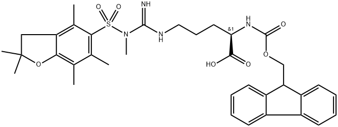 Fmoc-D-Arg(Me,Pbf)-OH Struktur