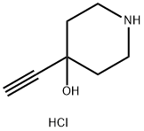 4-Ethynylpiperidin-4-ol hydrochloride Struktur