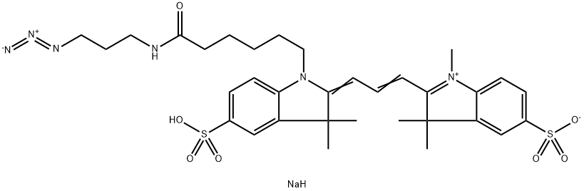 diSulfo-Cy5 azide Struktur