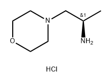 4-Morpholineethanamine, α-methyl-, hydrochloride (1:2), (αR)- Struktur