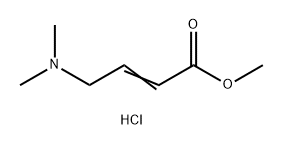 2-Butenoic acid, 4-(dimethylamino)-, methyl ester, hydrochloride (1:1) Struktur