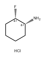 rac-(1R,2S)-2-fluorocyclohexan-1-amine hydrochloride, cis Struktur