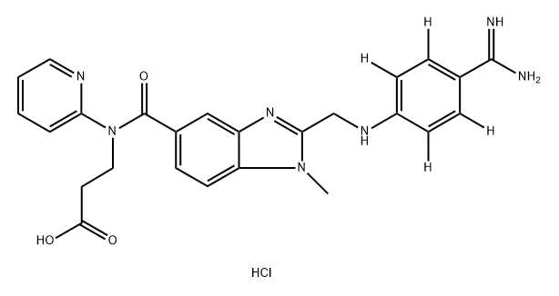 [2H4]-Dabigatran Hydrochloride Struktur