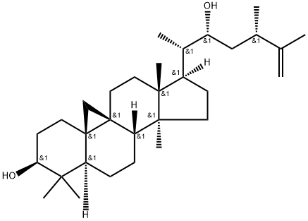 22-Hydroxycyclolaudenol Struktur