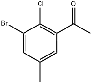 1-(3-Bromo-2-chloro-5-methyl-phenyl)-ethanone Struktur