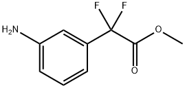 Benzeneacetic acid, 3-amino-α,α-difluoro-, methyl ester Struktur