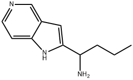 1-(1H-pyrrolo[3,2-c]pyridin-2-yl)butan-1-amine Struktur