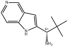 (S)-2,2-dimethyl-1-(1H-pyrrolo[3,2-c]pyridin-2-yl)propan-1-amine Struktur