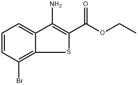 ethyl 3-amino-7-bromobenzo[b]thiophene-2-carboxylate Struktur