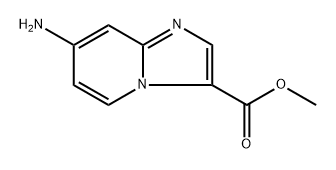 methyl 7-aminoimidazo[1,2-a]pyridine-3-carboxylate Struktur