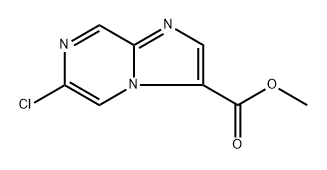 methyl 6-chloroimidazo[1,2-a]pyrazine-3-carboxylate Struktur