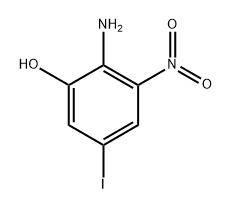 2-Amino-5-iodo-3-nitro-phenol Struktur