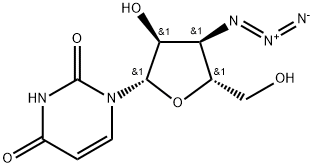 3'-Azido-3'-deoxy-beta-L-uridine Struktur