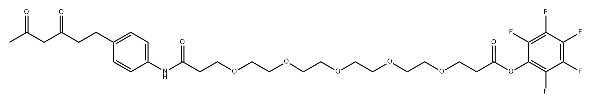 Diketone-PEG5-PFP ester Struktur