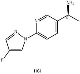 (1S)-1-[6-(4-fluoropyrazol-1-yl)-3-pyridyl]ethanamine hydrochloride