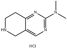 n,n-dimethyl-5,6,7,8-tetrahydropyrido[4,3-d]pyrimidin-2-amine dihydrochloride Struktur