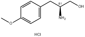 (S)-2-amino-3-(4-methoxyphenyl)propan-1-ol hydrochloride Struktur