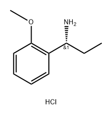 Benzenemethanamine, α-ethyl-2-methoxy-, hydrochloride (1:1), (αR)- Struktur