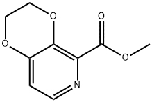 methyl2,3-dihydro-[1,4]dioxino[2,3-c]pyridine-5-carboxylate Struktur