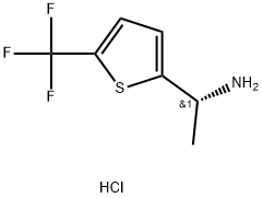 (R)-1-(5-(trifluoromethyl)thiophen-2-yl)ethan-1-amine hydrochloride Struktur