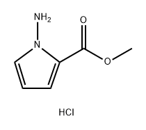 1H-Pyrrole-2-carboxylic acid, 1-amino-, methyl ester, hydrochloride (1:1) Struktur