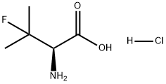 L-Valine, 3-fluoro-, hydrochloride (1:1) Struktur