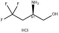 1-Butanol, 2-amino-4,4,4-trifluoro-, hydrochloride (1:1), (2R)- Struktur