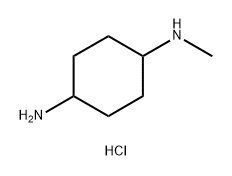 1,4-Cyclohexanediamine, N1-methyl-, hydrochloride (1:2) Struktur