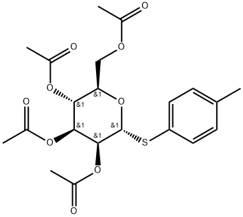 4-Methylphenyl 2,3,4,6-tetra-O-acetyl-1-thio-α-D-mannopyranoside Struktur