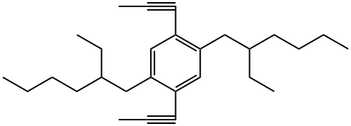 POLY(2,5-DI(2'-ETHYLHEXYL)-1,4-ETHYNYLE& Struktur