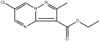 ethyl 6-chloro-2-methylpyrazolo[1,5-a]pyrimidine-3-carboxylate Struktur