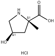 L-Proline, 4-hydroxy-2-methyl-, hydrochloride (1:1), (4R)- Struktur