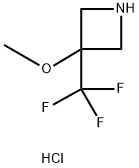 3-methoxy-3-(trifluoromethyl)azetidine hydrochloride Struktur