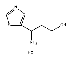 3-Amino-3-(thiazol-5-yl)propan-1-ol dihydrochloride Struktur