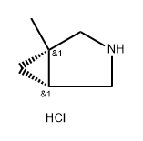 rac-(1R,5S)-1-methyl-3-azabicyclo[3.1.0]hexane hydrochloride, cis Struktur