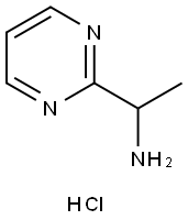 2-Pyrimidinemethanamine, α-methyl-, hydrochloride (1:2) Struktur