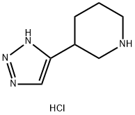 Piperidine, 3-(1H-1,2,3-triazol-5-yl)-, hydrochloride (1:2) Struktur