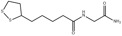 1,2-Dithiolane-3-pentanamide, N-(2-amino-2-oxoethyl)- Struktur